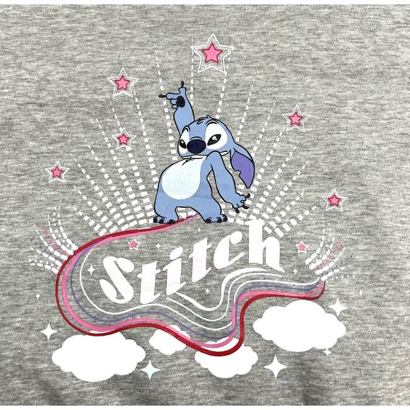 Disney Lilo Stitch Skinny Dip London Women's XXL Hoodie Mood Gray Pullover Star - Picture 1 of 10